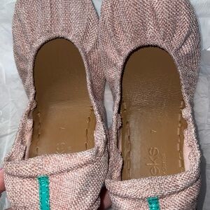 Tieks Pink Palm Springs Flats size 7